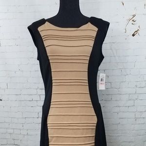 Black tan dress